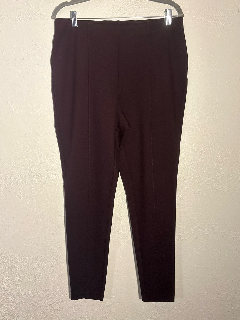 J.JILL Ponte Purple Leggings Ankle Activewear Gym Yoga Size L NWT